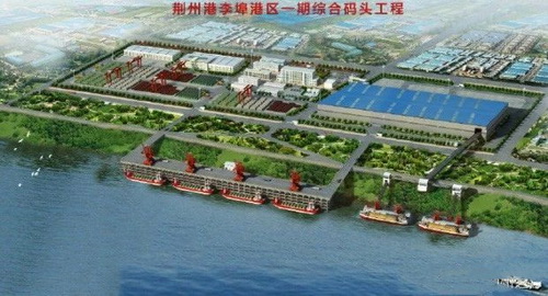 湖北一永久性砂石集并中心建成，總投資約2.5億元，年設(shè)計吞吐量360萬噸